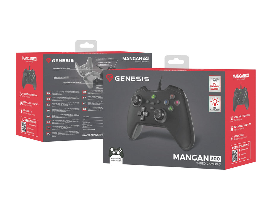 EAN 5901969443769 - GENESIS Mangan 300 Negro USB Gamepad Analógico/Digital Android, Nintendo Switch, PC imagen 14