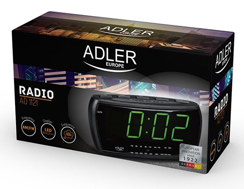 EAN 5908256833395 - Adler AD 1121 radio Reloj Analógico y digital Negro imagen 3