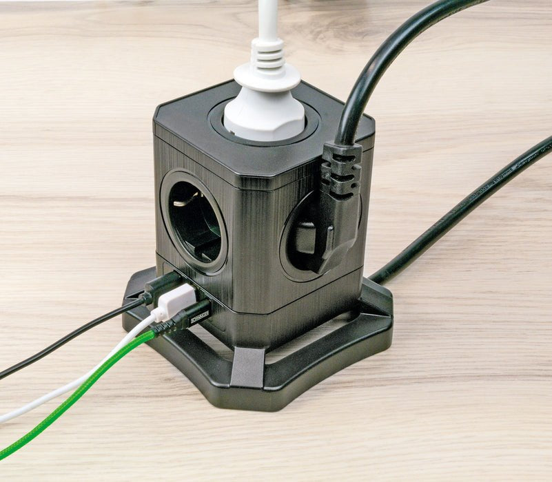 EAN 4004005039108 - Schwaiger STLB3520 base múltiple 5 salidas AC Interior Negro imagen 4