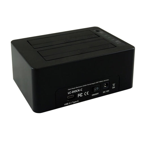 EAN 4260070127038 - LC-Power LC-DOCK-C base de conexión para disco duro USB 3.2 Gen 2 (3.1 Gen 2) Type-C Negro imagen 2