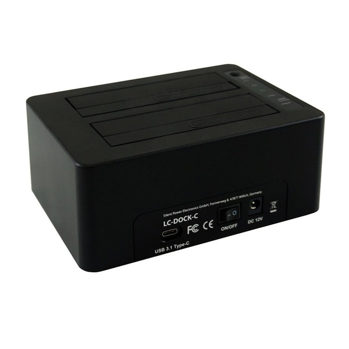 EAN 4260070127038 - LC-Power LC-DOCK-C base de conexión para disco duro USB 3.2 Gen 2 (3.1 Gen 2) Type-C Negro imagen 2