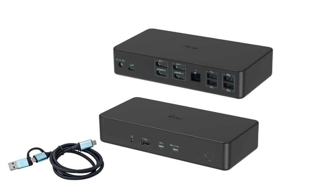 EAN 8595611706394 - i-tec CADUAL4KDOCKPD2 base para portátil y replicador de puertos Alámbrico USB 3.2 Gen 1 (3.1 Gen 1) Type imagen 1