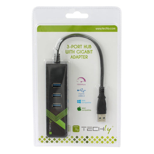 EAN 8051128105803 - Techly IDATA USB-ETGIGA-3U2 base para portátil y replicador de puertos USB 3.2 Gen 1 (3.1 Gen 1) Type-A N imagen 2