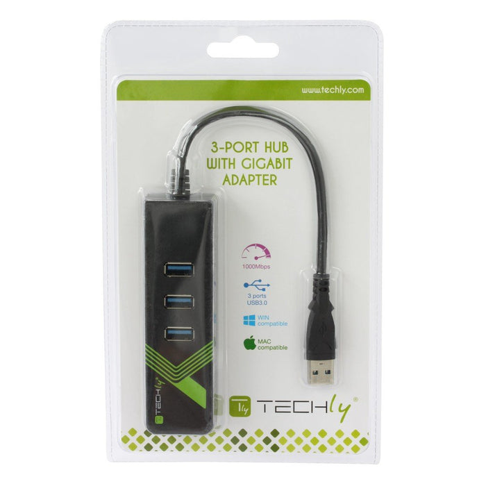EAN 8051128105803 - Techly IDATA USB-ETGIGA-3U2 base para portátil y replicador de puertos USB 3.2 Gen 1 (3.1 Gen 1) Type-A N imagen 2