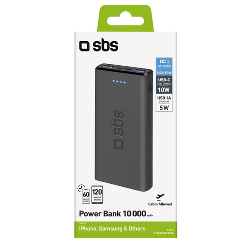 EAN 8018417293931 - SBS TTBB10000FASTK batería externa Polímero de litio 10000 mAh Negro imagen 2