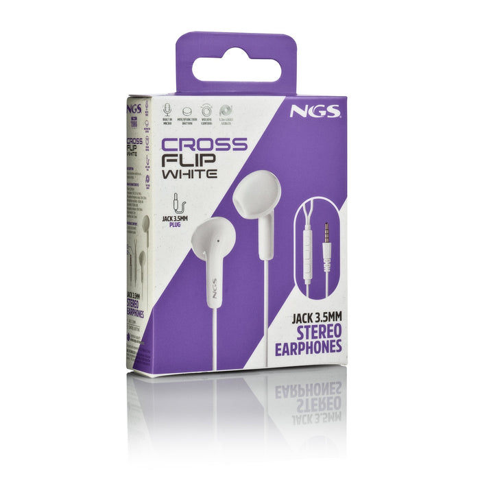 EAN 8435430627091 - NGS CROSS FLIP Auriculares Alámbrico Dentro de oído Llamadas/Música Blanco imagen 6