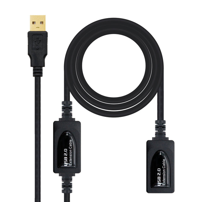 EAN 8433281007031 - Nanocable 10.01.0213 cable USB USB 2.0 15 m USB A Negro imagen 3