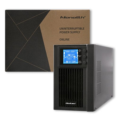 EAN 5901878530420 - Qoltec 53042 sistema de alimentación ininterrumpida (UPS) Doble conversión (en línea) 1 kVA 800 W 2 salid imagen 9