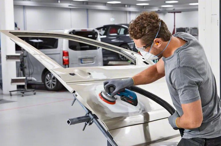 EAN 4059952539652 - Bosch GEX 18V-125 Professional Lijadora rotorbital 10000 RPM 20000 OPM Negro, Azul, Gris, Rojo imagen 5