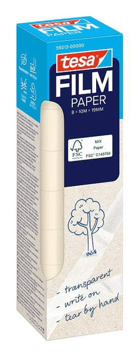 EAN 4063565479472 - TESA tesafilm PAPER 10 m Papel Transparente 8 pieza(s) imagen 1