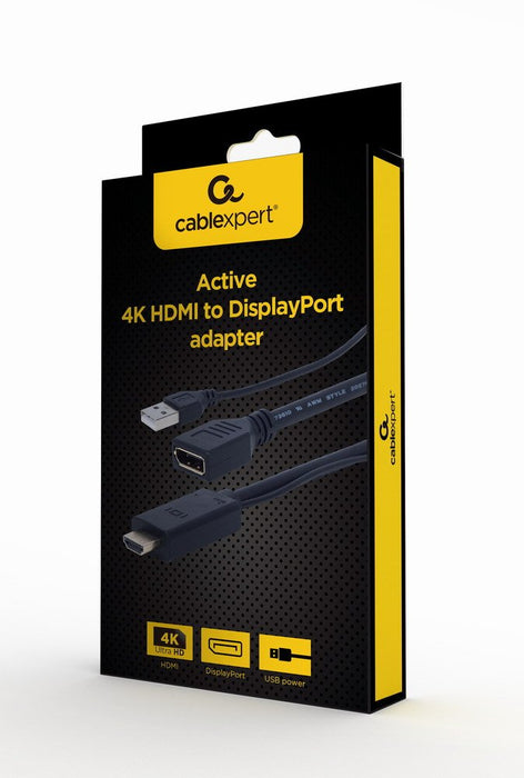 EAN 8716309121484 - Gembird A-HDMIM-DPF-01 adaptador de cable de vídeo 0,1 m HDMI tipo A (Estándar) DisplayPort + USB Type-A  imagen 4