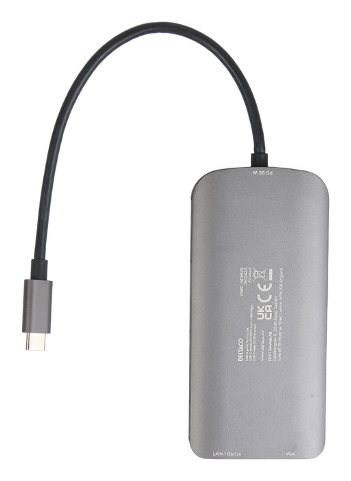 EAN 7333048060600 - Deltaco USBC-HDMI25 hub de interfaz USB Tipo C 5000 Mbit/s Gris imagen 4