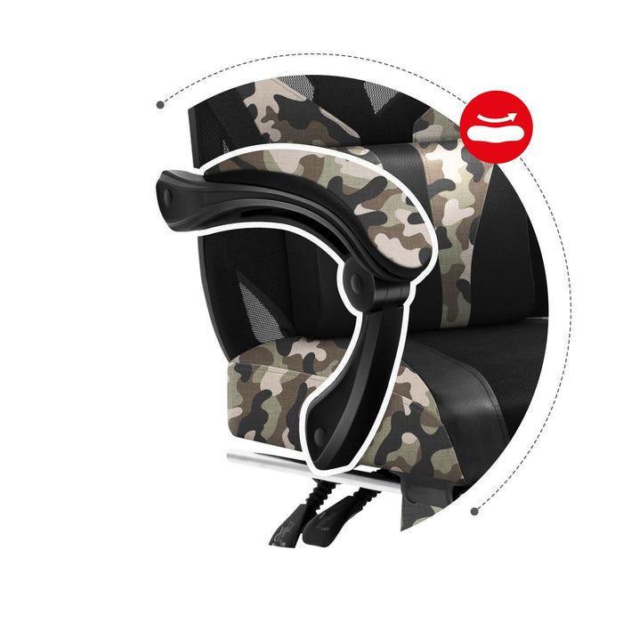 EAN 5903796011326 - Huzaro Combat 5.0 Silla para videojuegos de PC Asiento de malla Negro, Camuflaje imagen 14