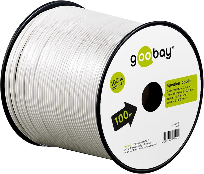 EAN 4040849151019 - Goobay 15101 cable de audio 100 m Blanco imagen 6