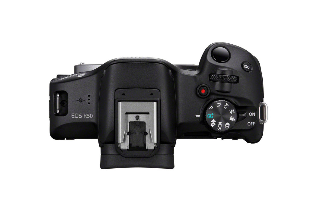 EAN 4549292205046 - Canon EOS R50, Black + RF-S 18-45mm F4.5-6.3 IS STM Kit MILC 24,2 MP CMOS 6000 x 4000 Pixeles Negro imagen 7