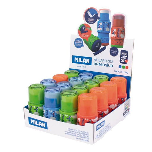 EAN 8411574101147 - Milan 4725116NJ sacapuntas Sacapuntas manual Azul, Verde, Rojo imagen 1