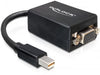 EAN 4043619652563 - DeLOCK 65256 adaptador de cable de vídeo 0,18 m Mini DisplayPort VGA (D-Sub) Negro imagen 1