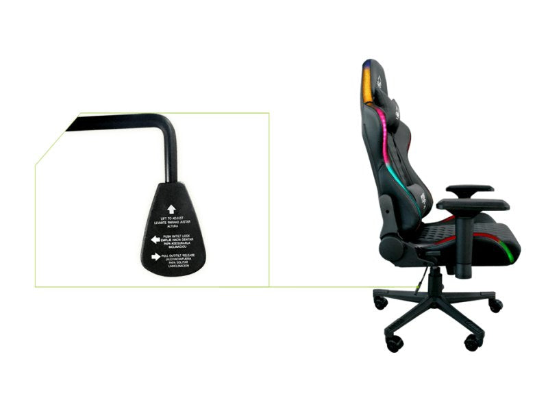 EAN 8435099526483 - KeepOut XSPRO-RGB silla para videojuegos Butaca para jugar Asiento acolchado Negro imagen 5
