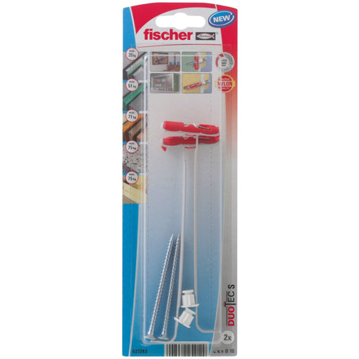EAN 4048962254129 - Fischer 537263 tornillo de anclaje y taco 2 pieza(s) Juego de enchufes de pared y tornillos 50 mm imagen 1
