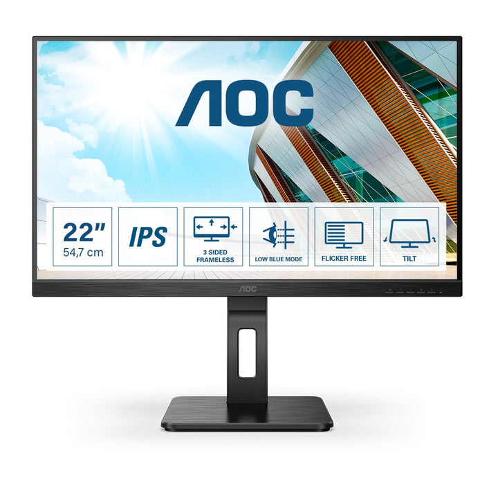 EAN 4038986127271 - AOC P2 22P2DU LED display 54,6 cm (21.5") 1920 x 1080 Pixeles Full HD Negro imagen 1