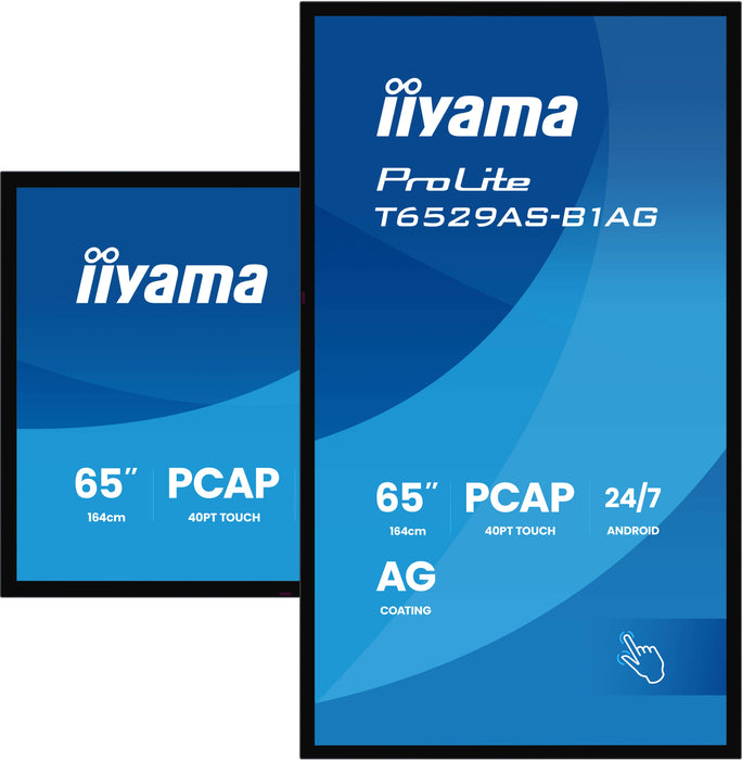 EAN 4948570125593 - iiyama T6529AS-B1AG pantalla de señalización Panel plano interactivo 163,8 cm (64.5") LED Wifi 500 cd / m imagen 5