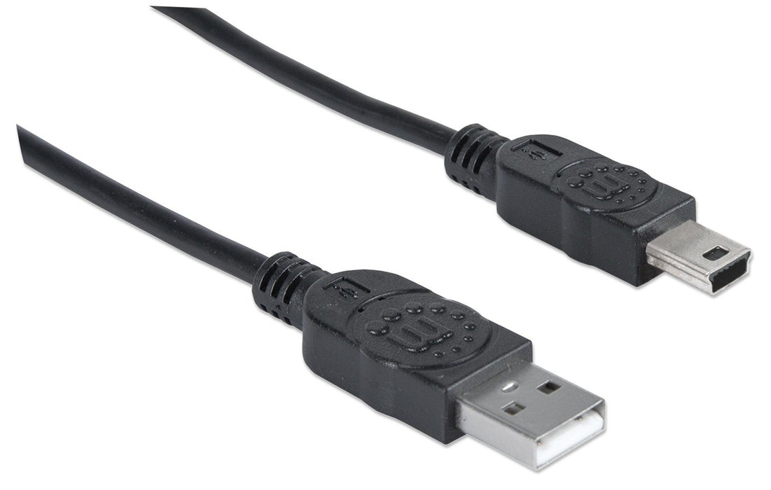 EAN 0766623333375 - Manhattan 333375 cable USB USB 2.0 1,8 m USB A Mini-USB B Negro imagen 2