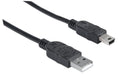 EAN 0766623333375 - Manhattan 333375 cable USB USB 2.0 1,8 m USB A Mini-USB B Negro imagen 2