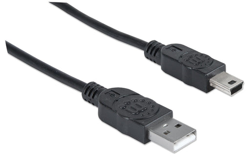 EAN 0766623333375 - Manhattan 333375 cable USB USB 2.0 1,8 m USB A Mini-USB B Negro imagen 2