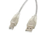 EAN 5901969413564 - Lanberg CA-USBA-12CC-0030-TR cable USB USB 2.0 3 m USB B Transparenteimagen 1)