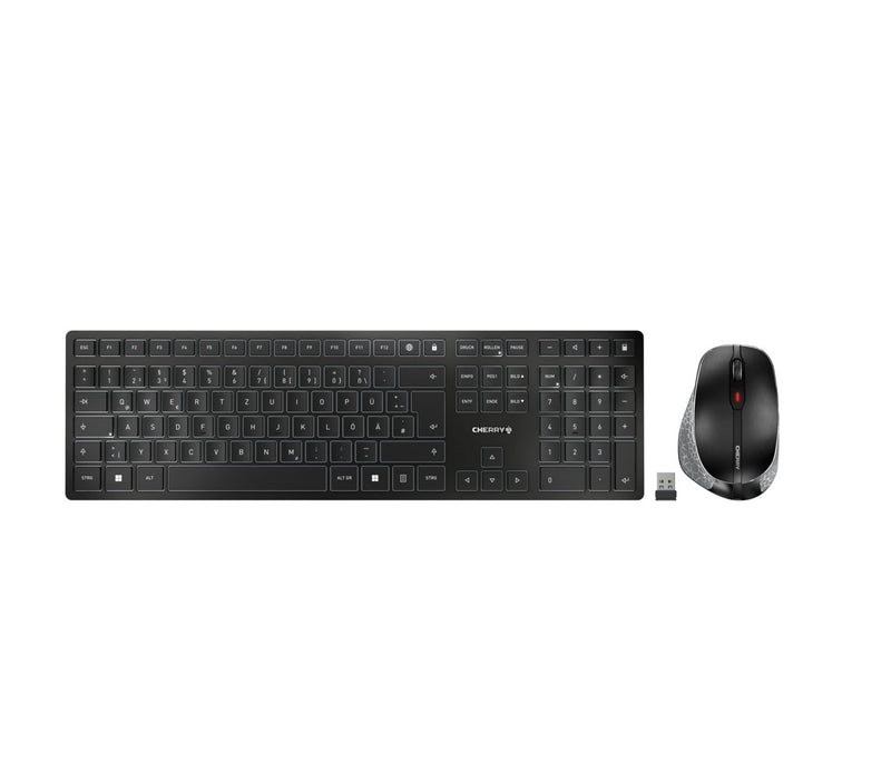EAN 4025112091896 - CHERRY DW 9500 SLIM teclado Ratón incluido Universal RF Wireless + Bluetooth QWERTZ Alemán Negro, Gris imagen 1