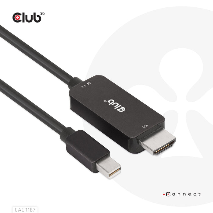 EAN 8719214472535 - CLUB3D CAC-1187 adaptador de cable de vídeo 1,8 m Mini DisplayPort HDMI Negro imagen 6