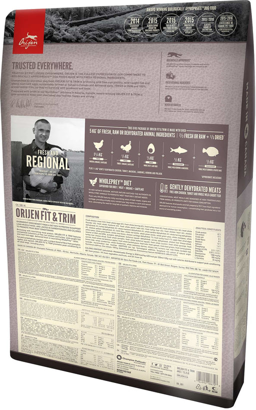 EAN 0064992181710 - Orijen Fit&Trim 11,4 kg Adulto Pollo, Pescados, Pavo imagen 2