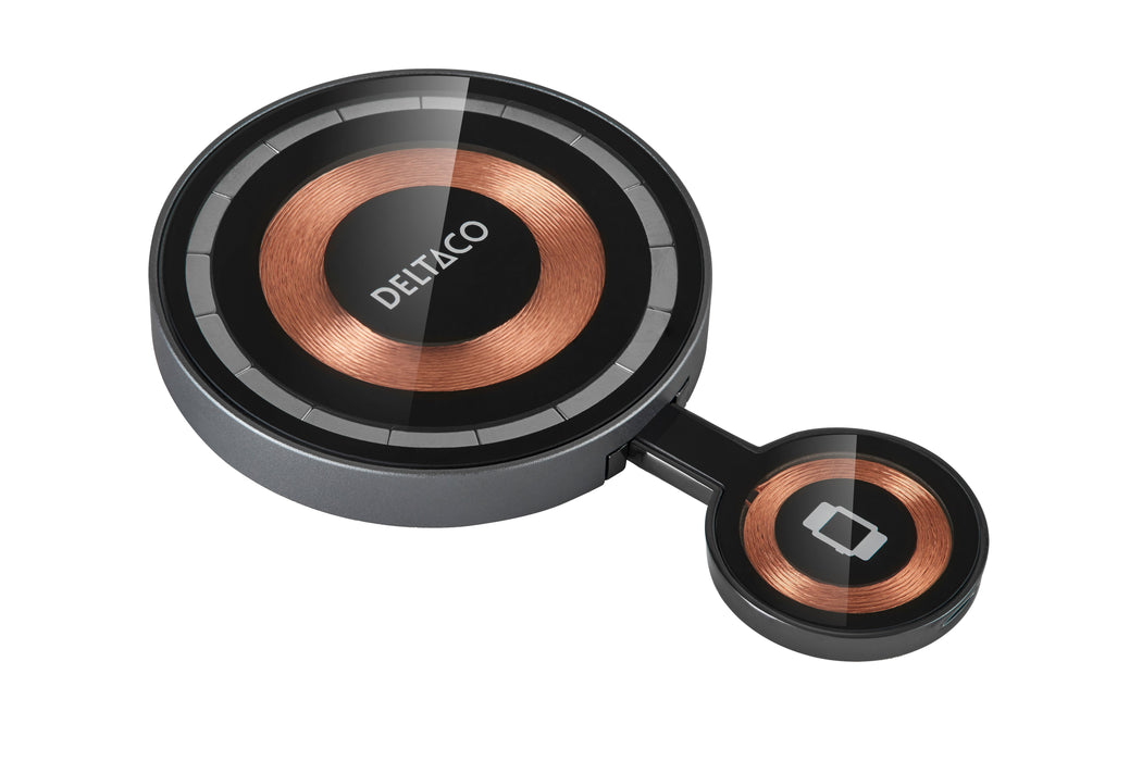 EAN 7333048065025 - Deltaco QI-1046 cargador de dispositivo móvil Auriculares, Smartphone, Reloj inteligente Negro USB Cargad imagen 3