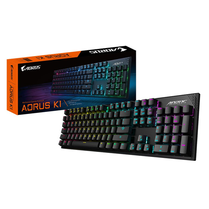 EAN 4719331551353 - GIGABYTE AORUS K1 teclado Juego USB QWERTY Inglés Negro imagen 8