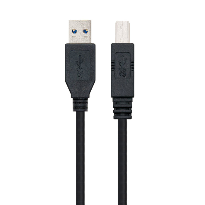 EAN 8433281003866 - Nanocable 10.01.0802-BK cable USB USB 3.2 Gen 1 (3.1 Gen 1) 2 m USB A USB B Negro imagen 2