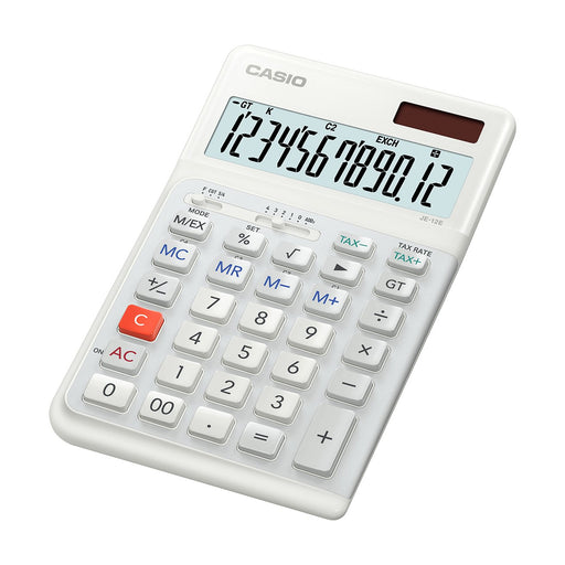 EAN 4549526614637 - Casio JE-12E-WE calculadora Escritorio Calculadora básica Blanco imagen 1