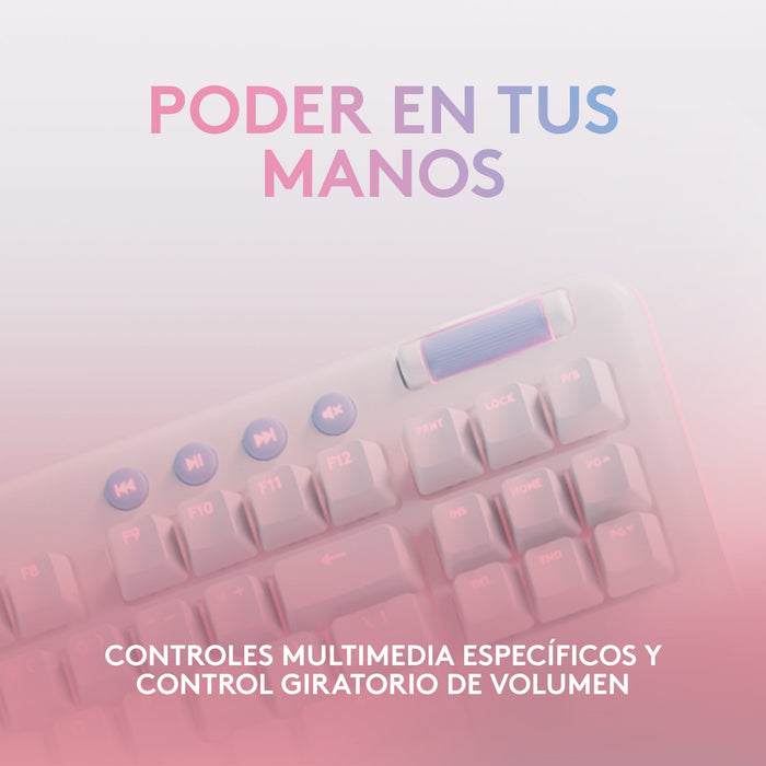 EAN 5099206100886 - Logitech G 920-010685 teclado Juego RF Wireless + Bluetooth QWERTY Español Blanco imagen 8