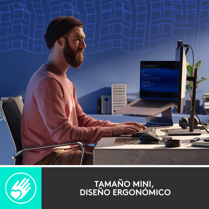 EAN 5099206103221 - Logitech 920-010780 teclado Oficina RF Wireless + Bluetooth QWERTY Internacional de EE.UU. Grafito, Gris imagen 7