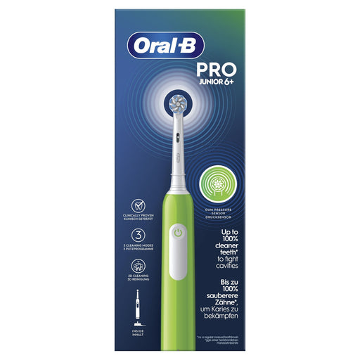 EAN 8006540743027 - Oral-B Junior 8006540743027 cepillo eléctrico para dientes Niño Cepillo dental giratorio Verde imagen 1