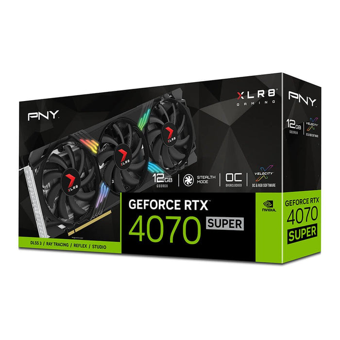 EAN 0751492786407 - PNY GeForce RTX 4070 SUPER XLR8 Gaming VERTO EPIC-X RGB Overclocked Triple Fan DLSS 3 NVIDIA 12 GB GDDR6X imagen 7