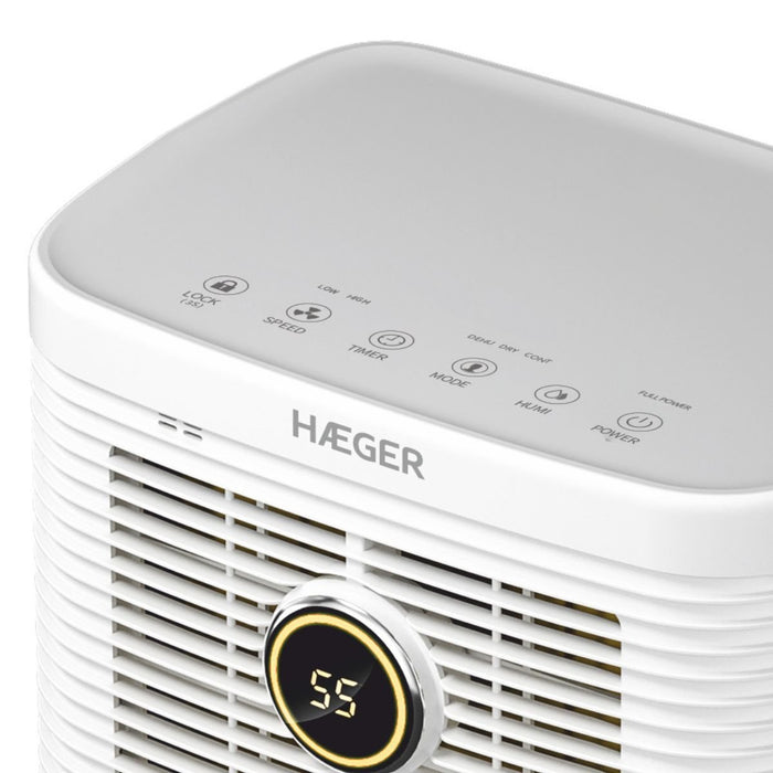 EAN 5608475033179 - Haeger DE-D10.012A deshumidificador 1,6 L 46 dB 240 W Blanco imagen 2