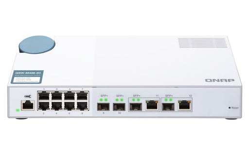EAN 4713213516706 - QNAP QSW-M408-2C switch Gestionado L2 10G Ethernet (100/1000/10000) Blanco imagen 2
