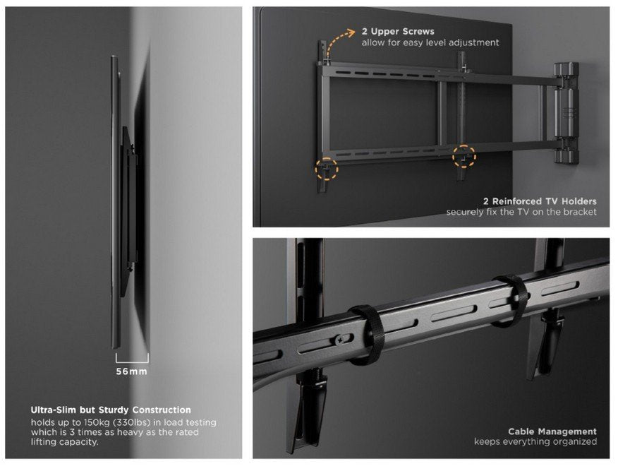 EAN 4015867228272 - Equip 650336 soporte para monitor 190,5 cm (75") Pared Negro imagen 11