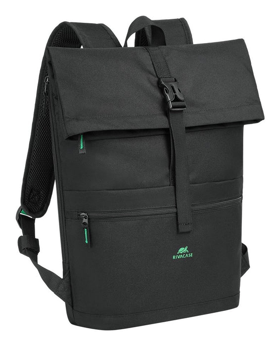 EAN 4260709015705 - Rivacase Gremio mochila City backpack Negro Poliéster, Tereftalato de polietileno reciclado (rPET) imagen 2