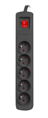 EAN 5901969431155 - NATEC NSP-1715 limitador de tensión Negro 5 salidas AC 5 m imagen 2