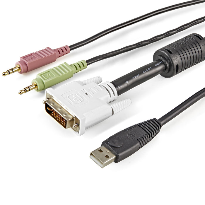 EAN 0065030816052 - StarTech.com USBDVI4N1A6 cable para video, teclado y ratón (kvm) Negro imagen 2