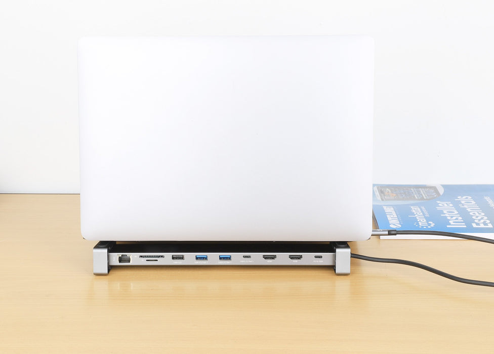 EAN 0766623190398 - Manhattan 190398 base para portátil y replicador de puertos Alámbrico USB 3.2 Gen 1 (3.1 Gen 1) Type-C Gr imagen 9