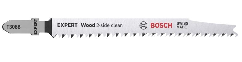 EAN 4059952537764 - Bosch EXPERT ‘WOOD 2-SIDE CLEAN’ T 308 B Hoja de sierra de vaivén Acero de alto carbono (HCS) 25 pieza(s) imagen 1