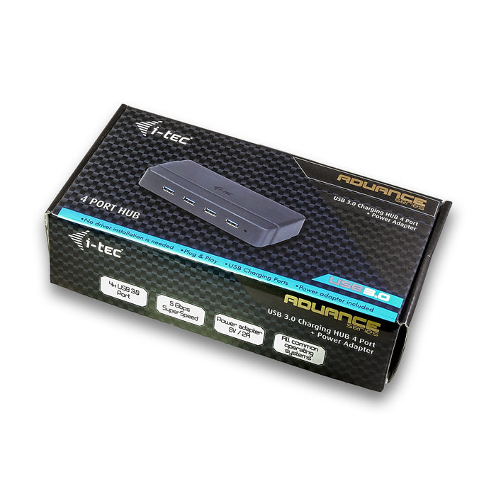 EAN 8595611701573 - i-tec U3HUB445 hub de interfaz USB 3.2 Gen 1 (3.1 Gen 1) Type-B 5000 Mbit/s Negro imagen 6