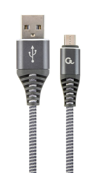 EAN 8716309106047 - Gembird CC-USB2B-AMMBM-1M-WB2 cable USB USB 2.0 Micro-USB B USB A Gris, Blanco imagen 2